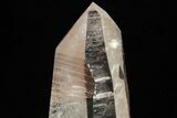 Exceptional, Glassy Quartz Point With Metal Stand - Brazil #206852-6